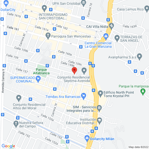 Map of Hector Julio Diaz Pedraza