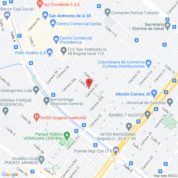 Map of Papas La Nacional