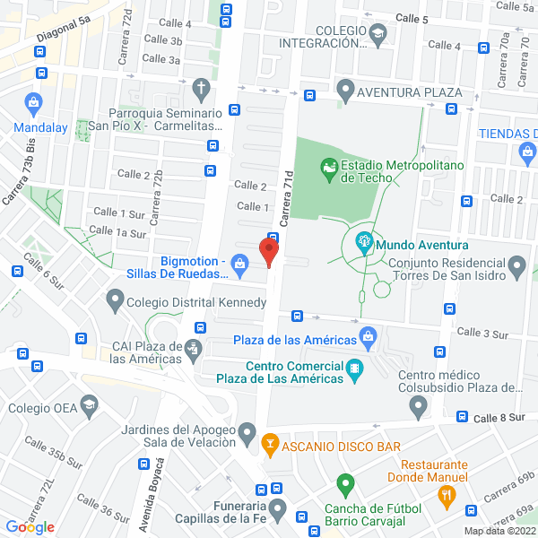 Map of Andrea Raquel Zambrano Arrieta