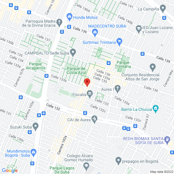 Map of Calzado J & M De Suba