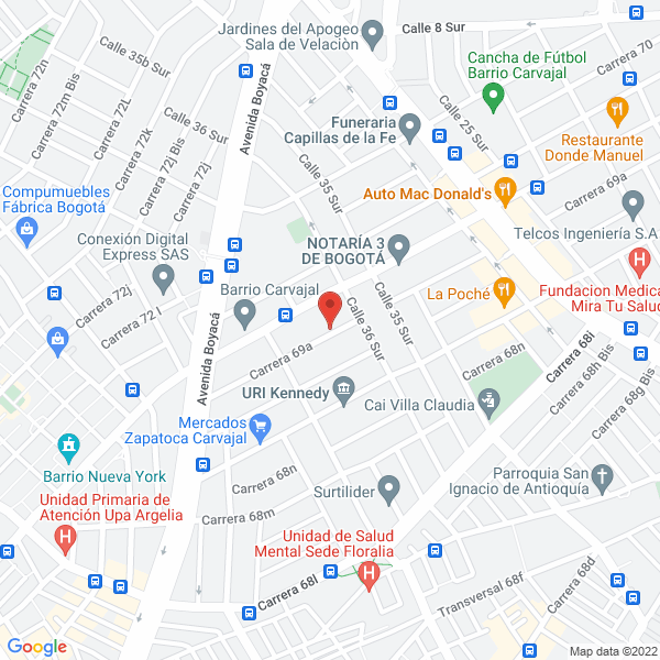 Map of Rairan Impresores S.A.S.