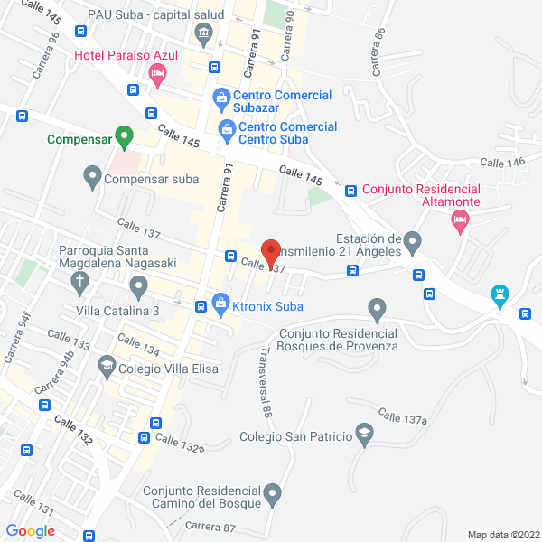 Map of Los Naranjos