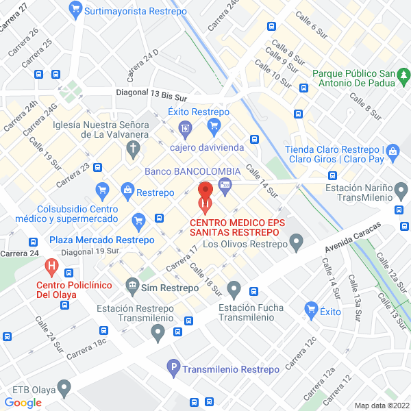 Map of San Martín Md