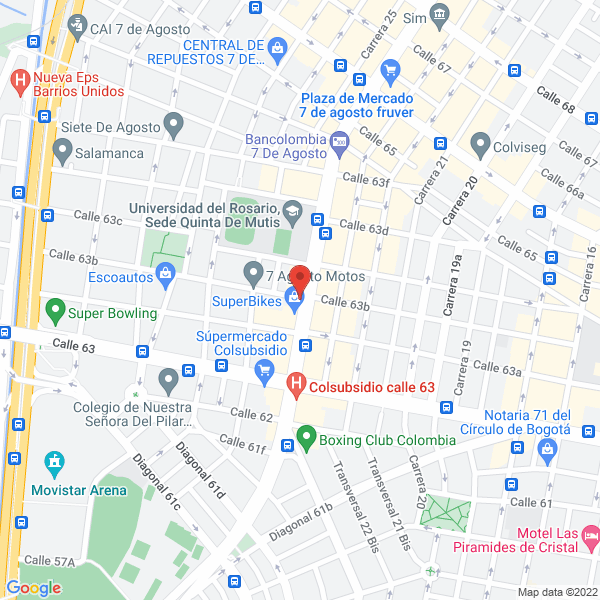 Map of Rider Decals Bogotá
