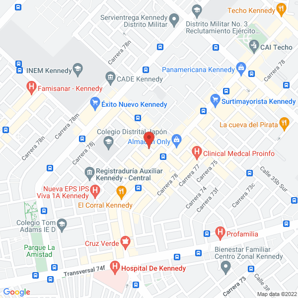 Map of Comercializadora De Repuestos Rueda
