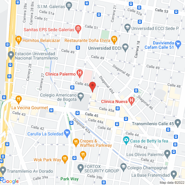 Map of Centro Médico Palermo