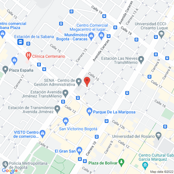 Map of Dinco Electricos S.A.S