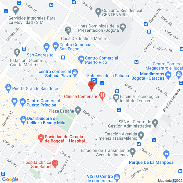 Map of El Portal Electrico Jg