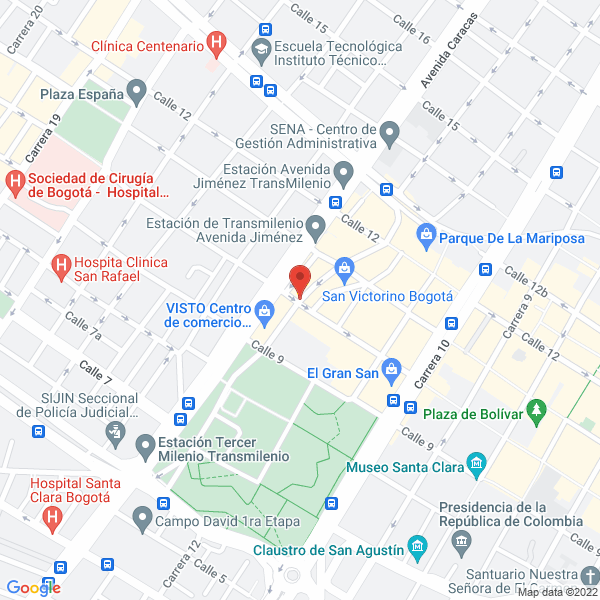 Map of Sombrero Y Pancho De Colombia