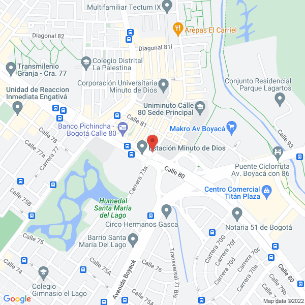 Map of Drogueria Minuto De Dios A.J