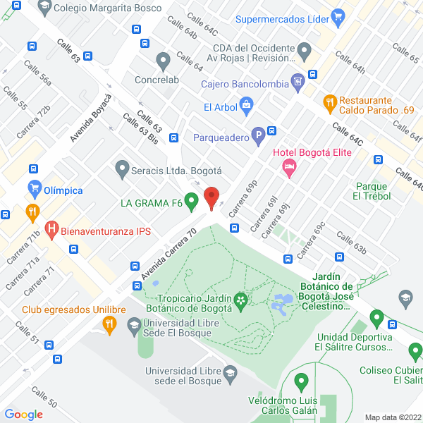 Map of Abc Auto Cerraduras El Bosque