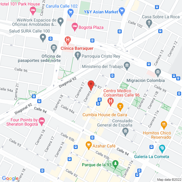 Map of Abogados Especializados Camacol Ltda.