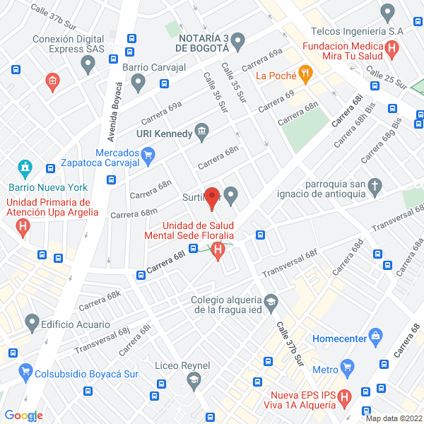 Map of Acabados Estructurales S.A.S.