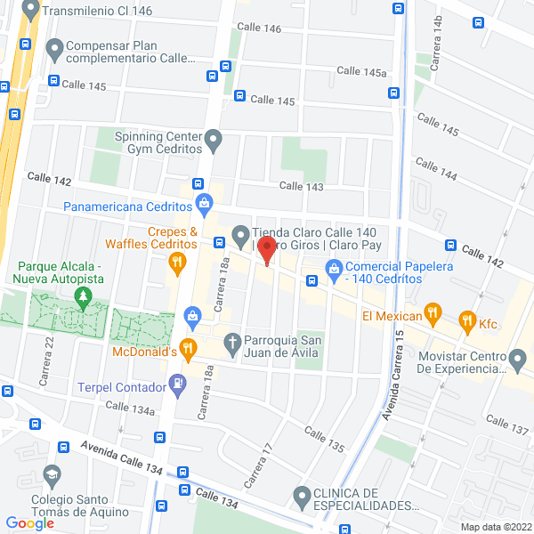 Map of Academia De Arte Grupo Trazos Ltda.