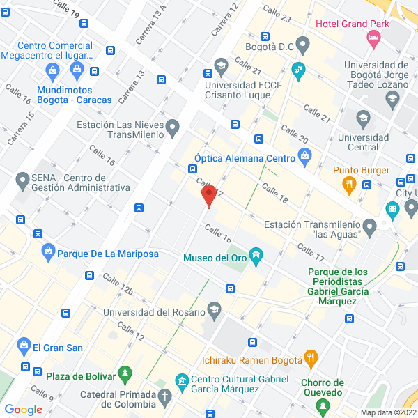 Map of Abonos Orgánicos De Colombia Ltda