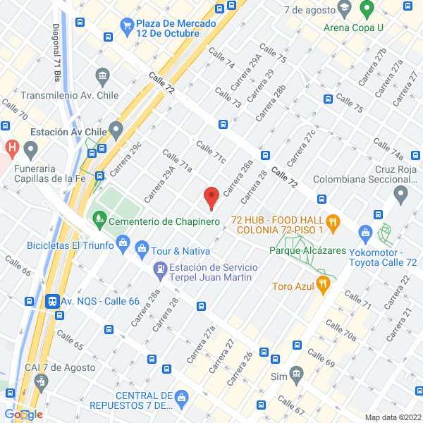 Map of Administraciones Ceeme Y Cia Ltda