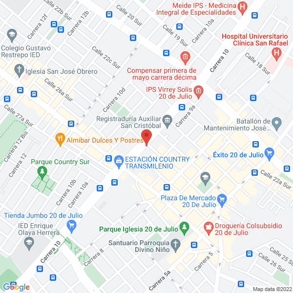 Map of Ace Tornillos