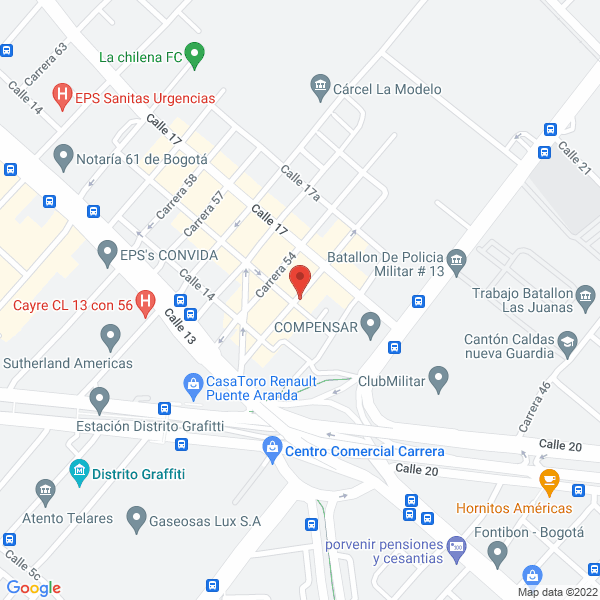 Map of Aceros Lrg S.A.S.