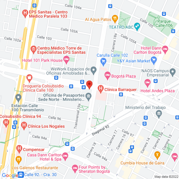 Map of Acodres