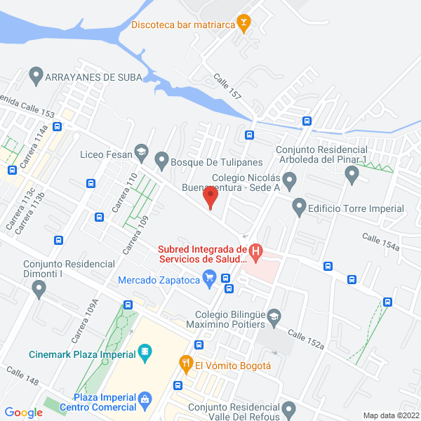 Map of Aconir Asociación Colombiana Pro Niño Retardado Mental