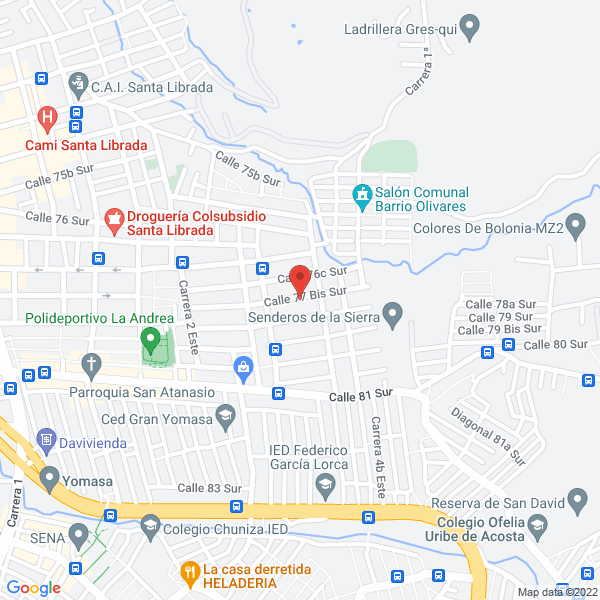 Map of Genese Asesores De Seguros Ltda.
