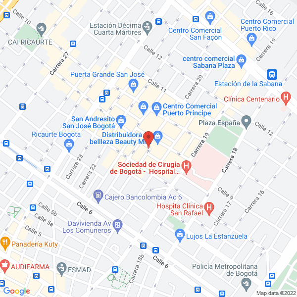 Map of Centro Comercial Babilonia Ltda.