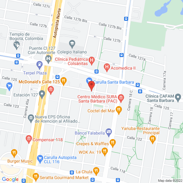 Map of Inmobiliaria Ingeniarco S.A.S.