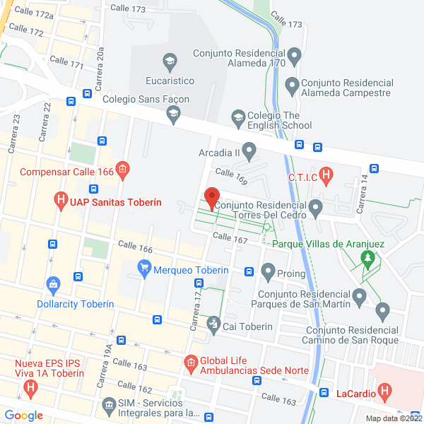 Map of Wilson Rozo Salamanca