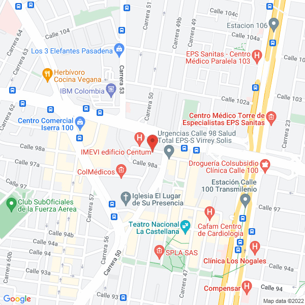 Map of Ingenieria De Materiales Y Vias Imv S.A.