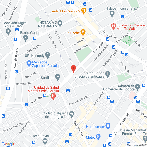 Map of Montajes Industriales Ls Ltda.