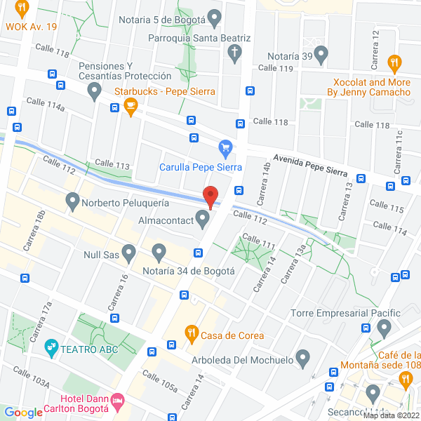 Map of Cooperativa De Trabajo Asociado Efectividad Humana Cta