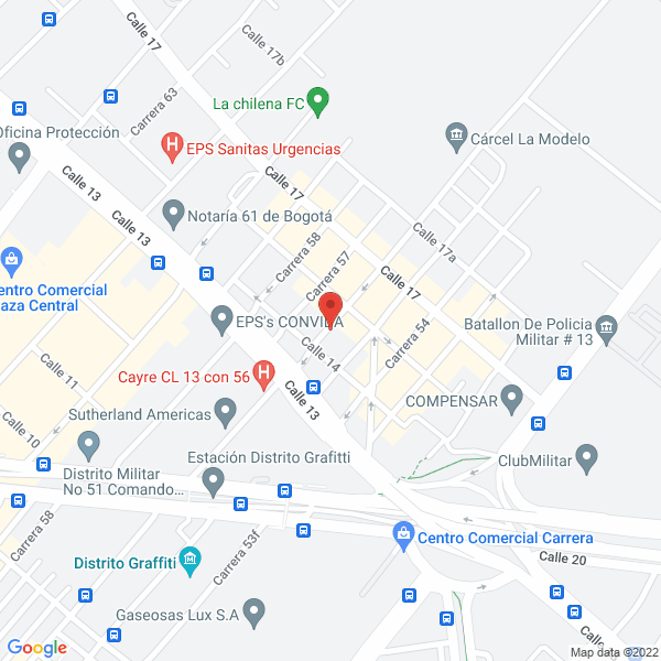 Map of Luz Dary Vásquez