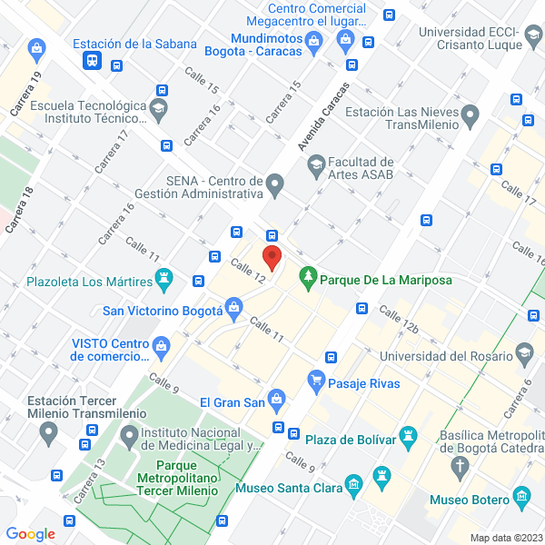 Map of Químicos De La 13 Con 13