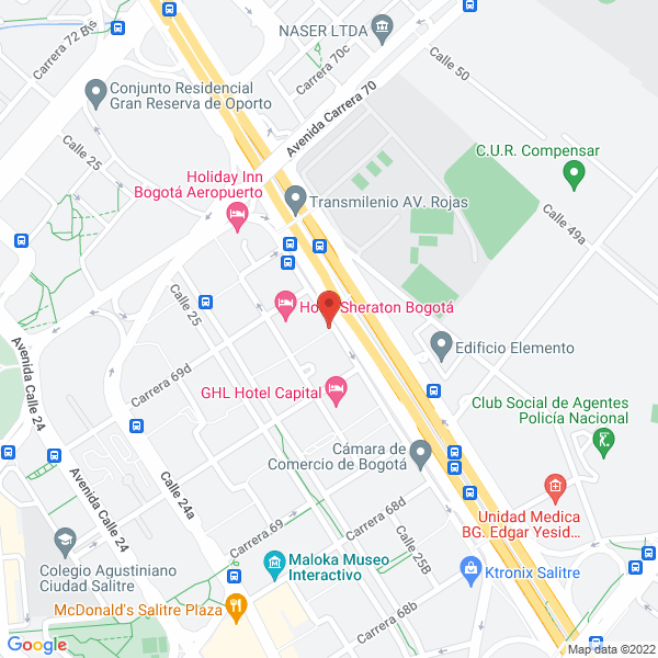 Map of Inversiones Consultoría Y Producción S.A.S.