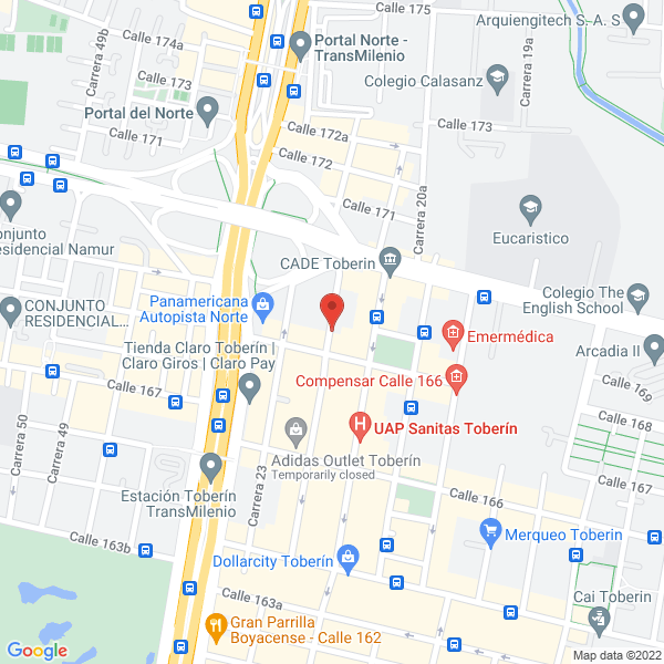 Map of Inversiones Mongui S.A.S.
