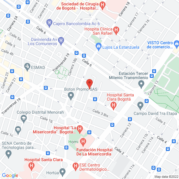 Map of Gerardo Herrera Urrego