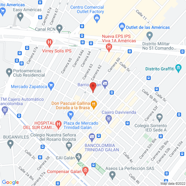 Map of Juan Camilo Cruz Marín