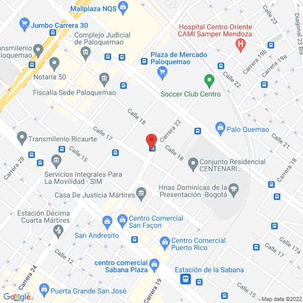 Map of Ferretería Iscar S.A.S.