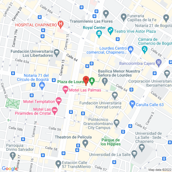 Map of Nelson Valderrama E Hijos S. En C. Equilátero