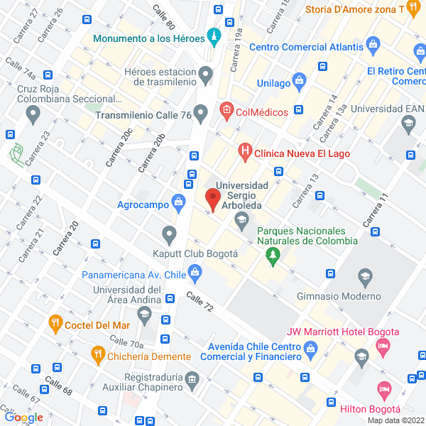 Map of Constructora Martinez Bayona Ltda