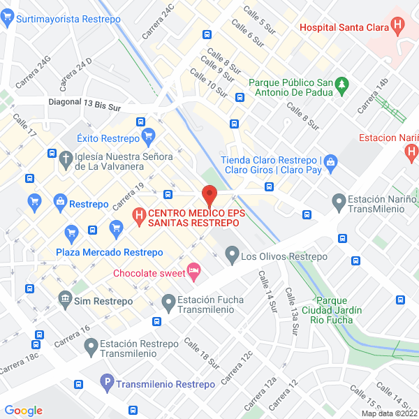 Map of Escuela De Arte Y Tecnología Esatec