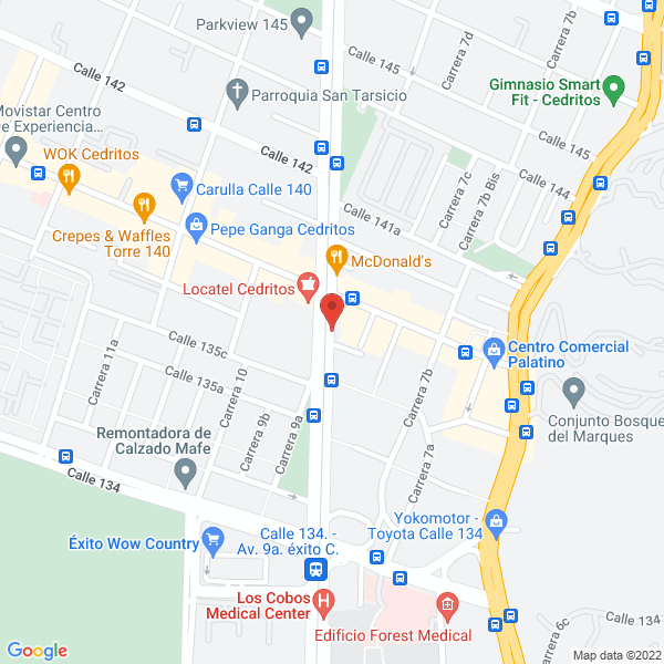 Map of Edificio Comédica I