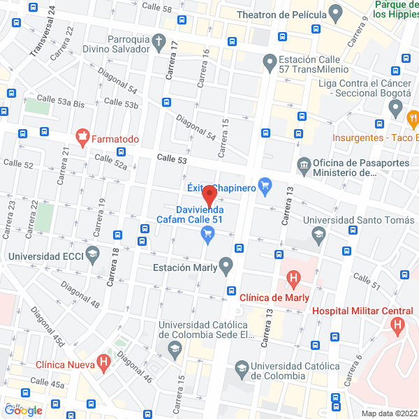 Map of Grupo Reyes Ltda.