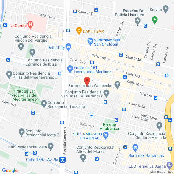 Map of Inversiones Magusol Ltda.