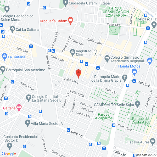 Map of Liceo Cultural Las Américas