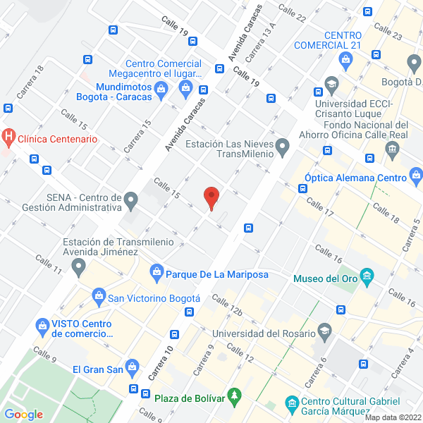 Map of Luis Alfonso Martínez Garzón