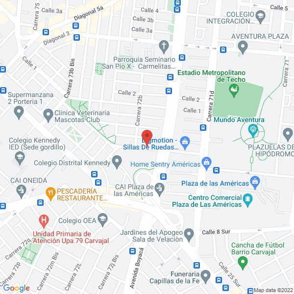 Map of Achiras Huilenses Ltda.