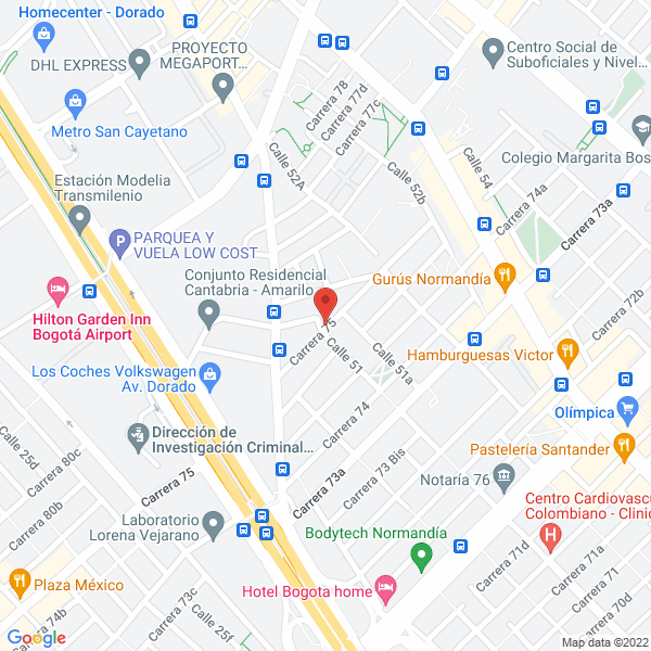 Map of Luis Gamba Display E.U.