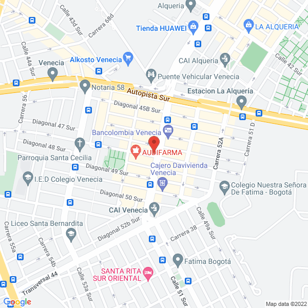 Map of Muñoz Salazar Aldemar