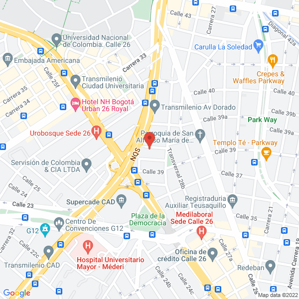 Map of Soluciones En Redes Y Sistemas Ltda.